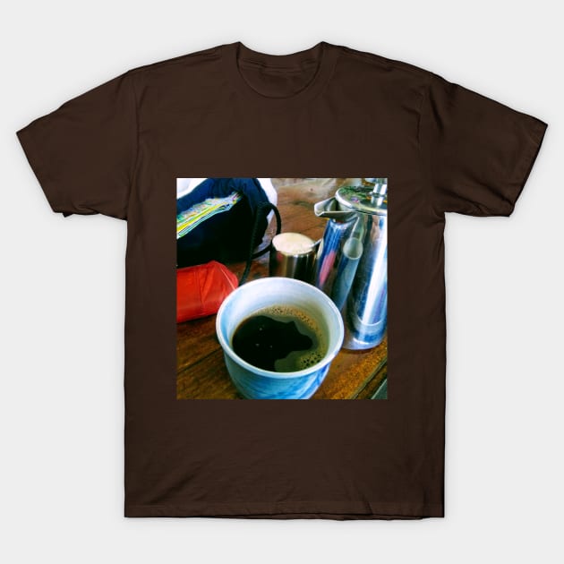 Coffee On The Road T-Shirt by Hajarsdeco